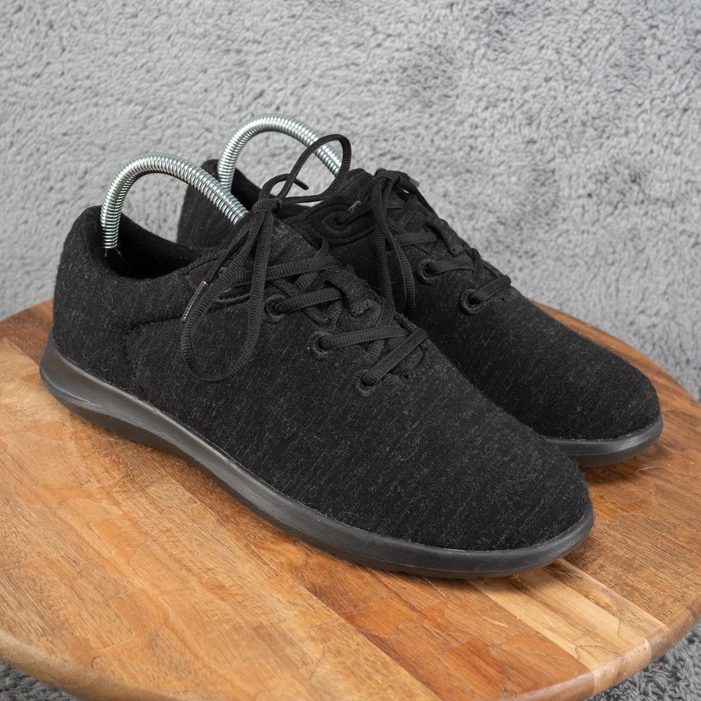 Merinos Charcoal Lace Up Wool Sneaker Size‎ 9 Women's EUC